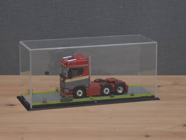 Basisvitrine, losse trekker (grijze klinkers)