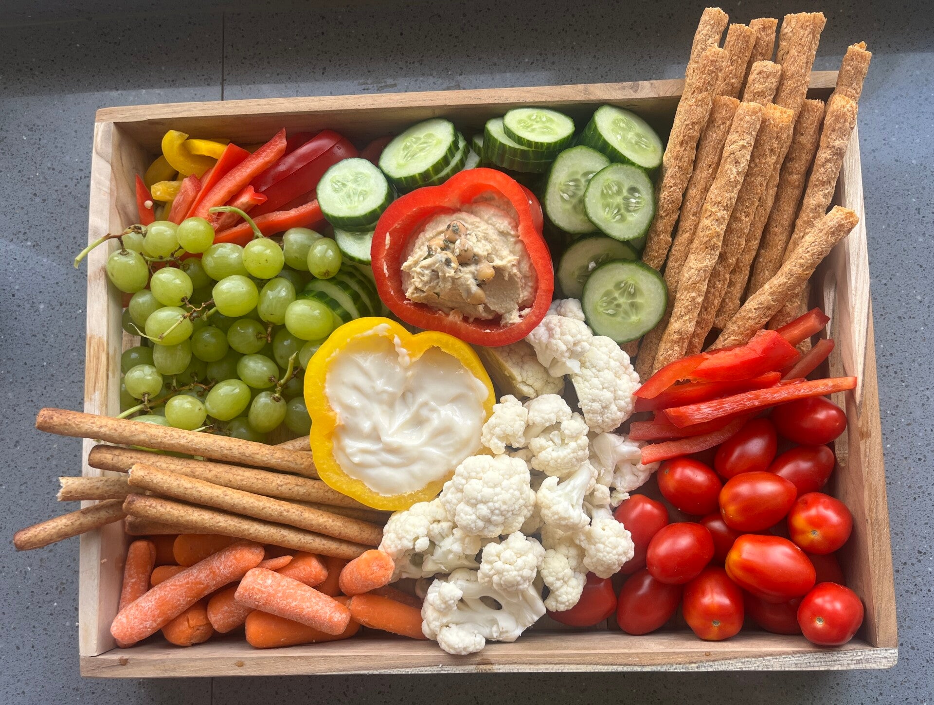 Healthy borrelplank groot