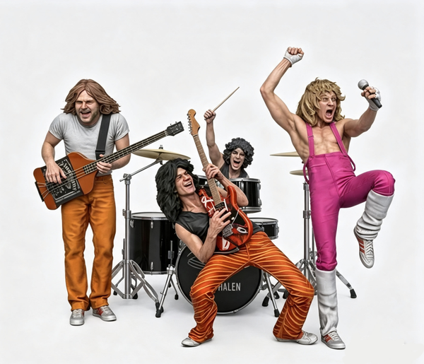 1/18 SCALE VAN HALEN FULL BAND