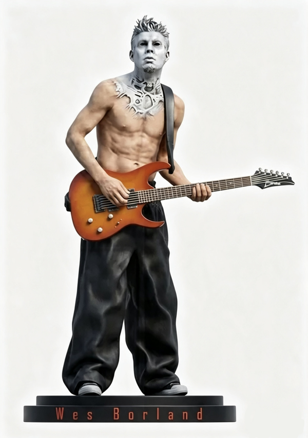 Wes Borland (on base) Masked Guitarist