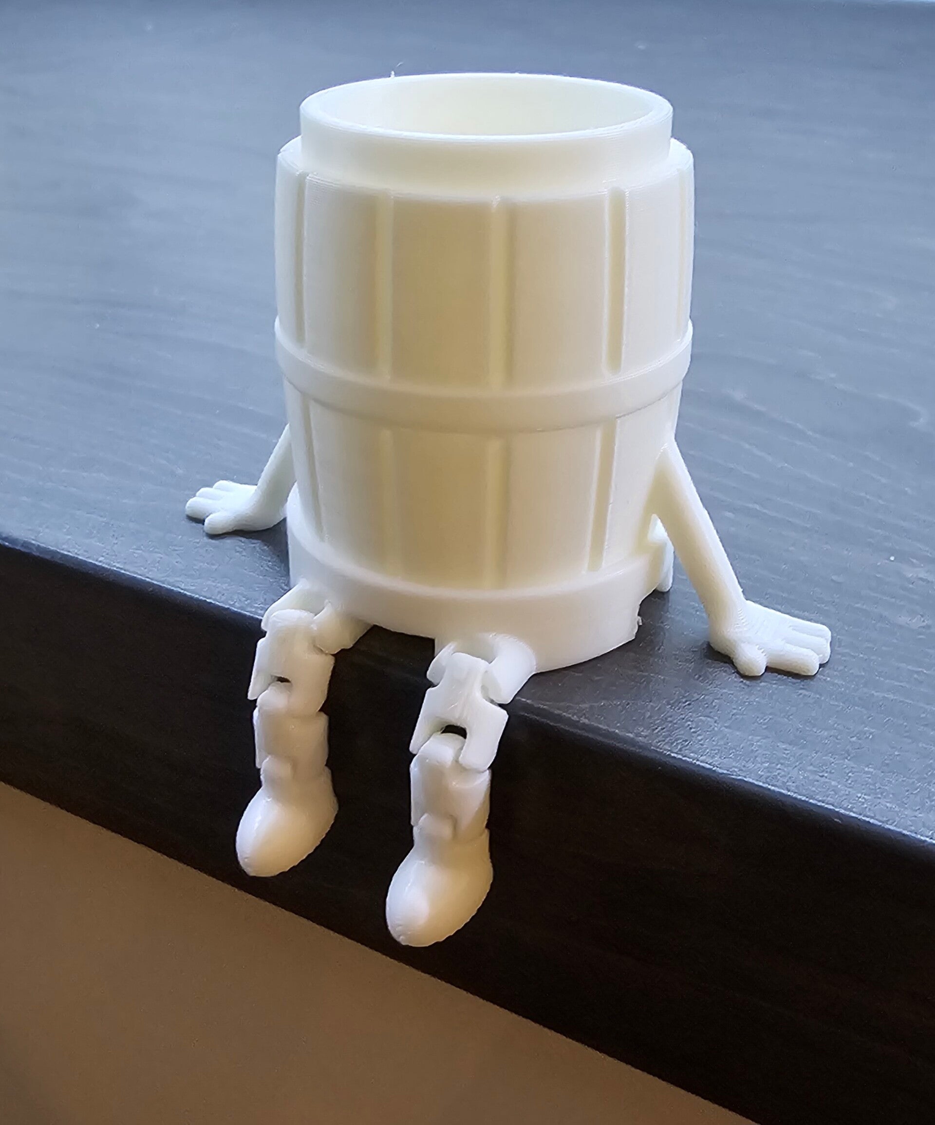 Barrel Buddy with Articulated Legs