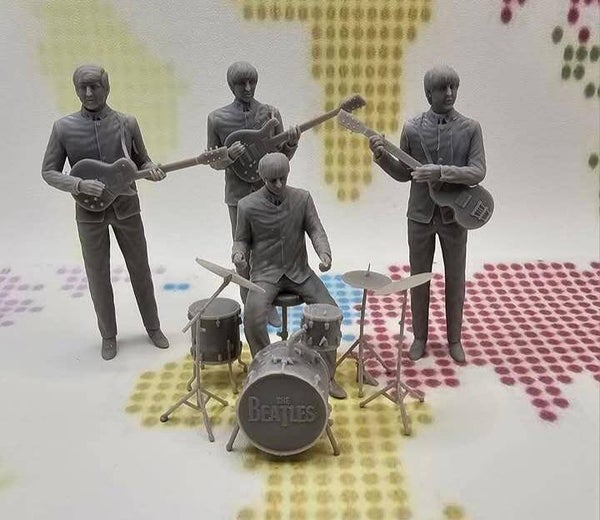 1/18 SCALE - THE BEATLES FULL BAND SET