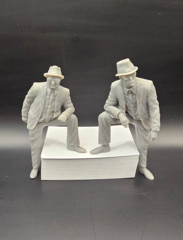 Dan Ackroyd as Elwood Blues and John Belushi as Jake Blues in THE BLUES BROTHERS