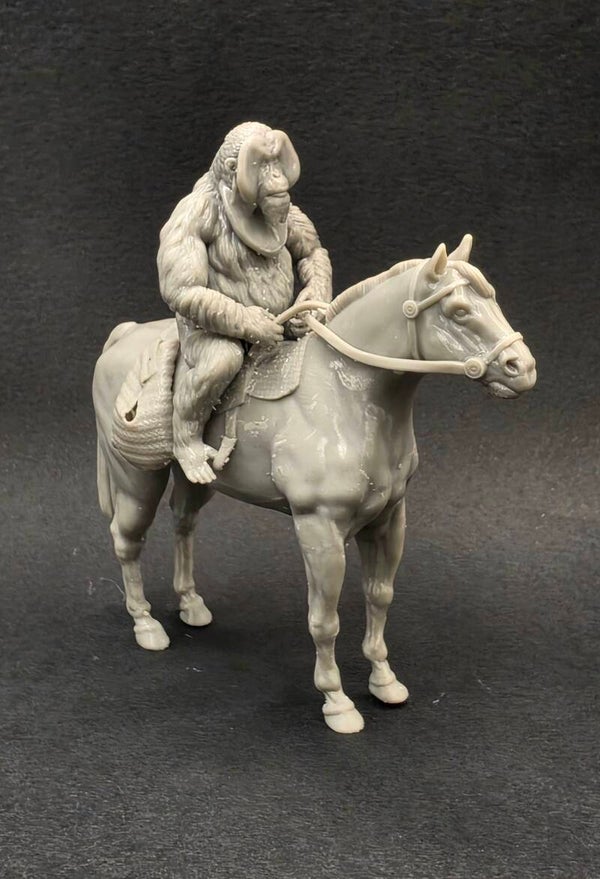 Karin Konoval as Maurice on Horseback in THE PLANET OF THE APES