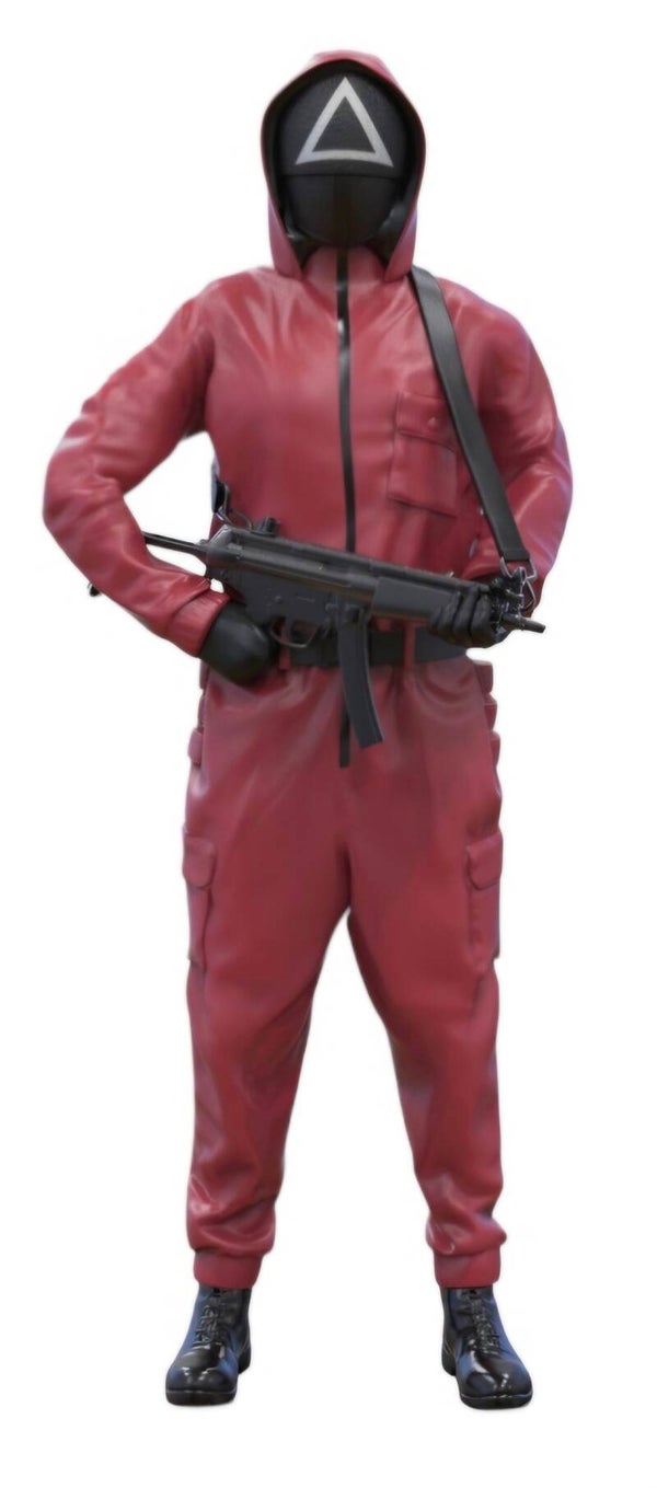 Pink soldier (armed) from THE SQUID