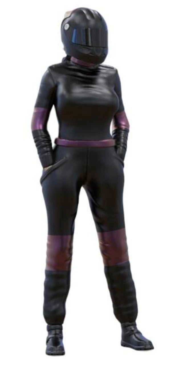 Female Race Driver 2 with Helmet