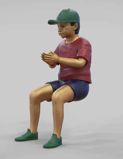 Boy Football Fan Clapping