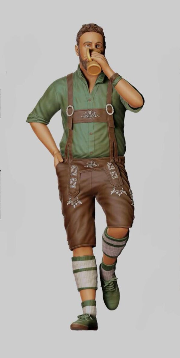 Oktoberfest Male Holding a Glass