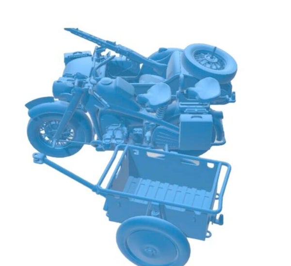 1942 Zundapp KS 750 Motorcycle with Sidecar & Trailer