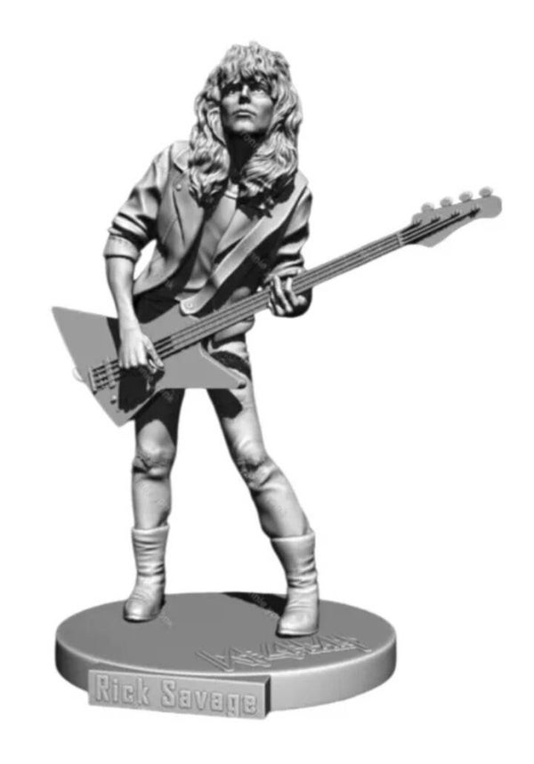 Rick Savage (on base) DEF LEPPARD