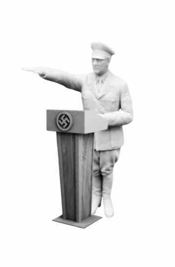 Adolf Hitler with Lecturn