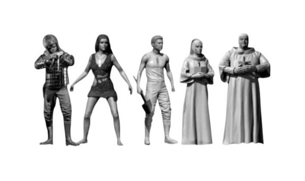 BENEATH THE PLANET OF THE APES Figure Set - Ursus, Nova, Brent, Albina & Adiposo