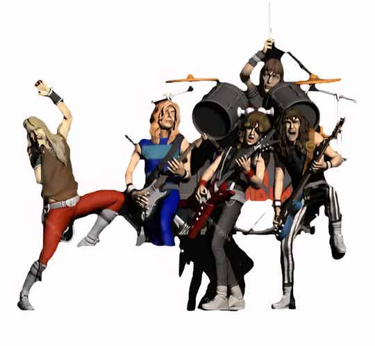 1/18 SCALE - IRON MAIDEN FULL BAND SET