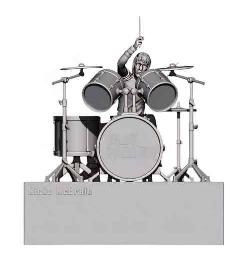 Nicko McBrain on Base IRON MAIDEN