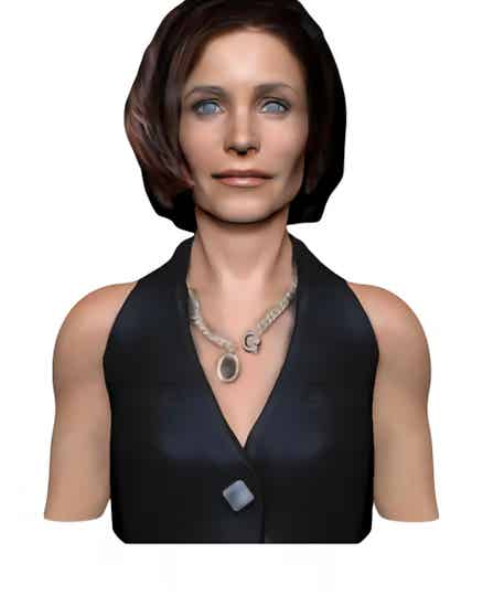 Courtney Cox as Gale Weathers Bust in SCREAM 2
