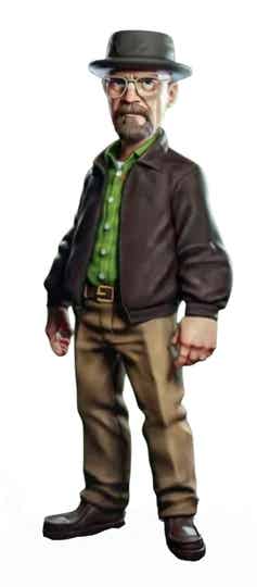 Brian Cranston as Walter White (toon) in Breaking Bad