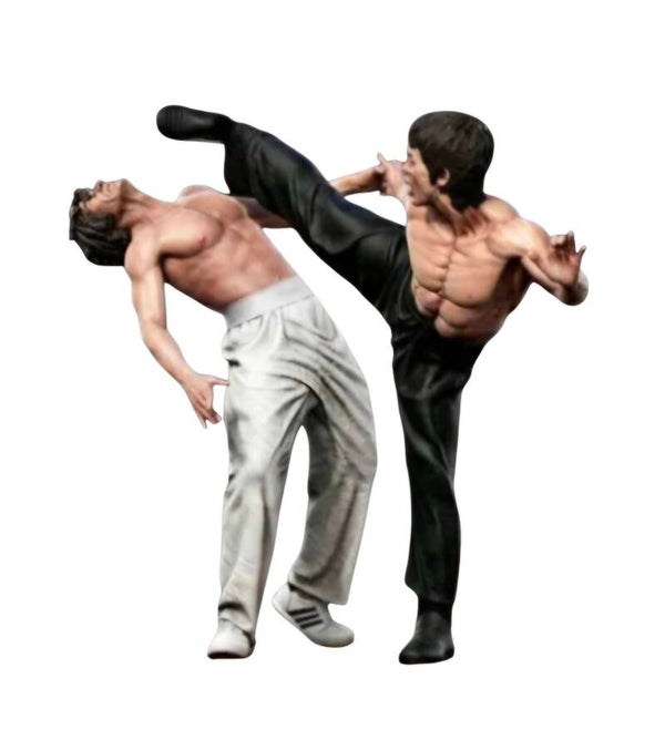 Bruce Lee as Tang Lung & Chuck Norris as Colt in THE WAY OF THE DRAGON