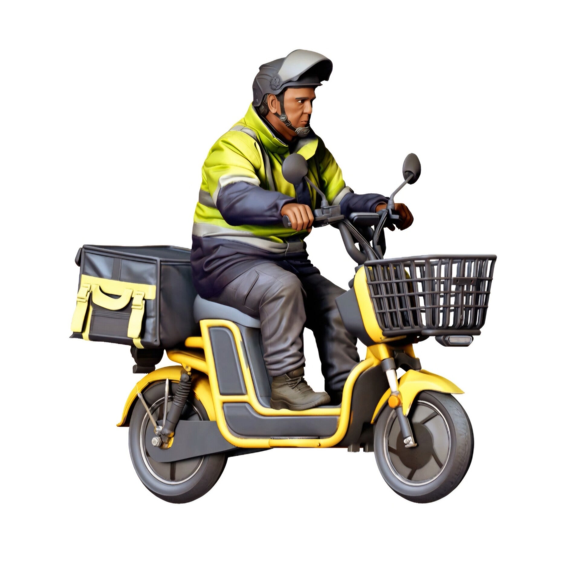 Delivery Man on Moped / Scooter