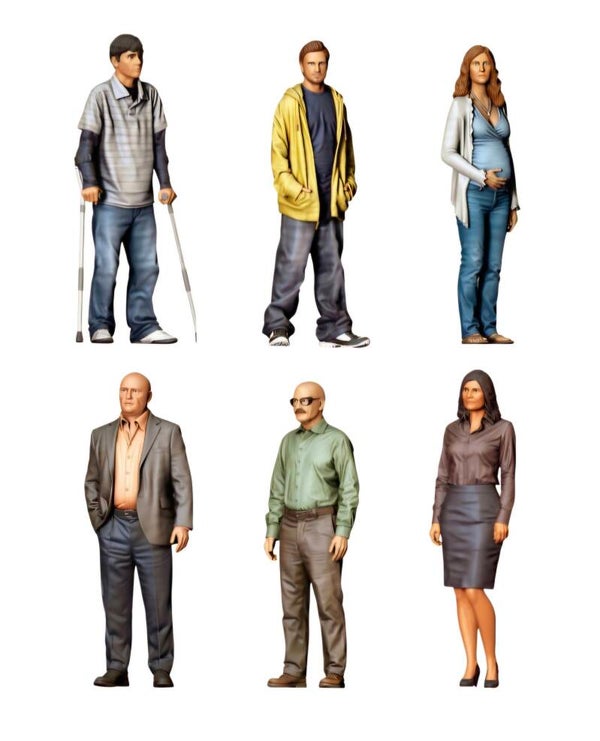 BREAKING BAD 6 FIGURE SET