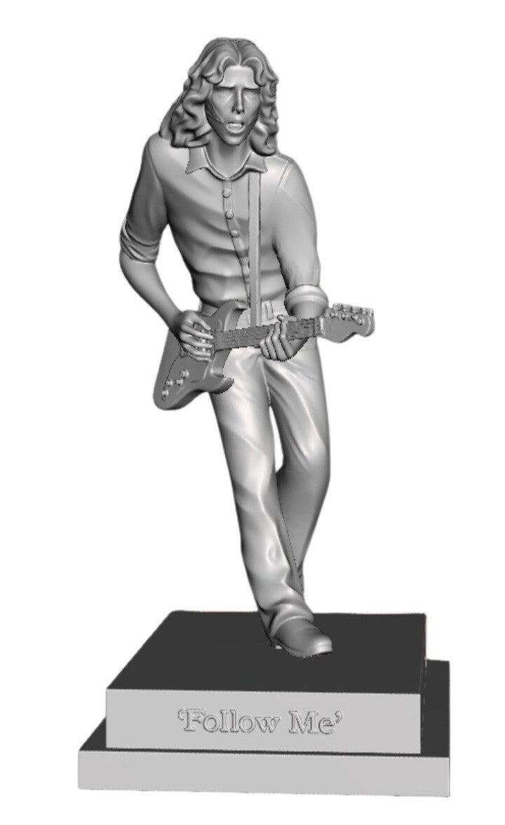 Rory Gallagher Bally Shannon Statue Pose