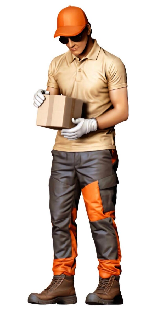 Delivery Man with Package