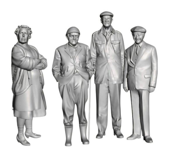 LAST OF THE SUMMER WINE FIGURE SET x4