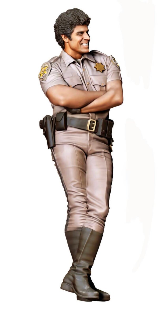 Eric Estrada as California Highway Patrol officer Francis Llewelyn "Ponch" Poncherello in CHiPs