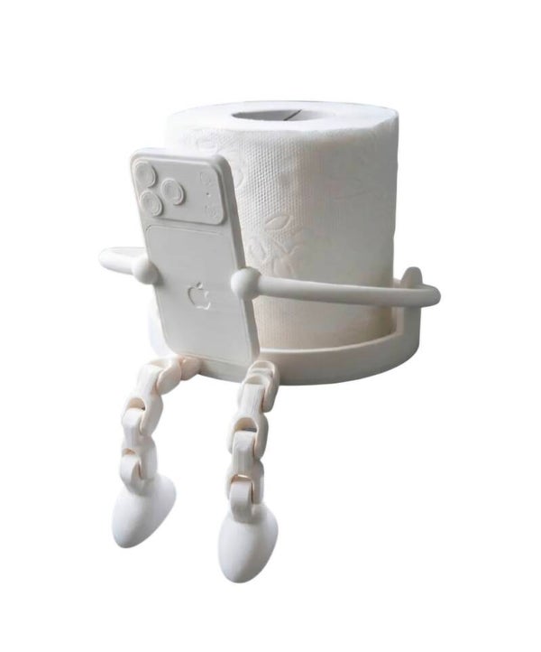 Toilet Roll Holder Buddy (phone) with Articulated Legs