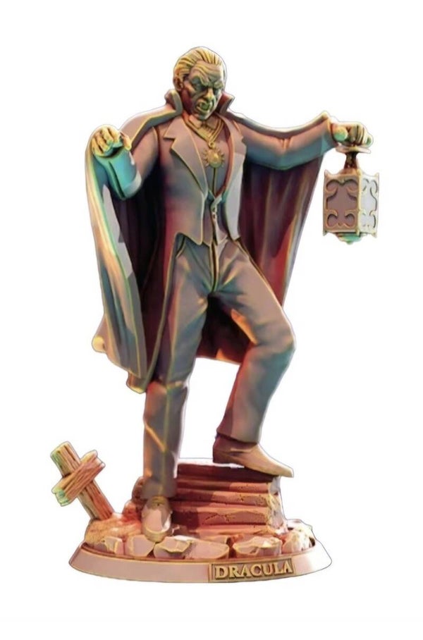 Christopher Lee as Dracula on base (Heroes & Beasts)