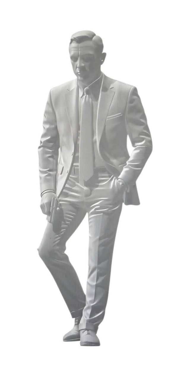 Daniel Craig (leg up) as James Bond 007