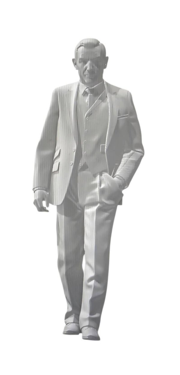 Daniel Craig (hand in pocket) as James Bond 007