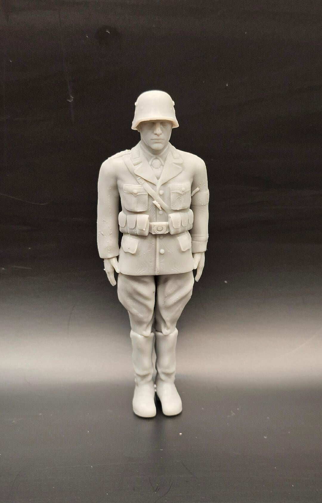 WW2 SS Stood to Attention