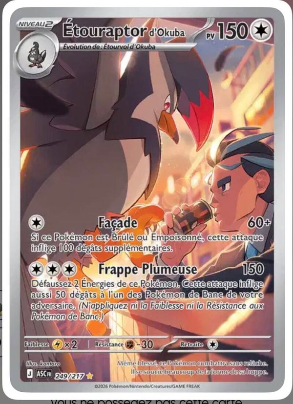 Étouraptor de Okuba (ASC 249) 🇫🇷