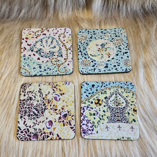 Onderzetters vilt mozaïek