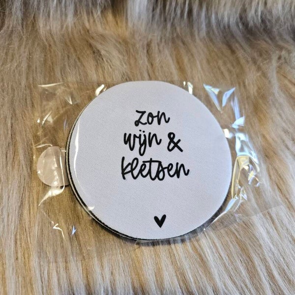 Onderzetters vilt zo'n wijn