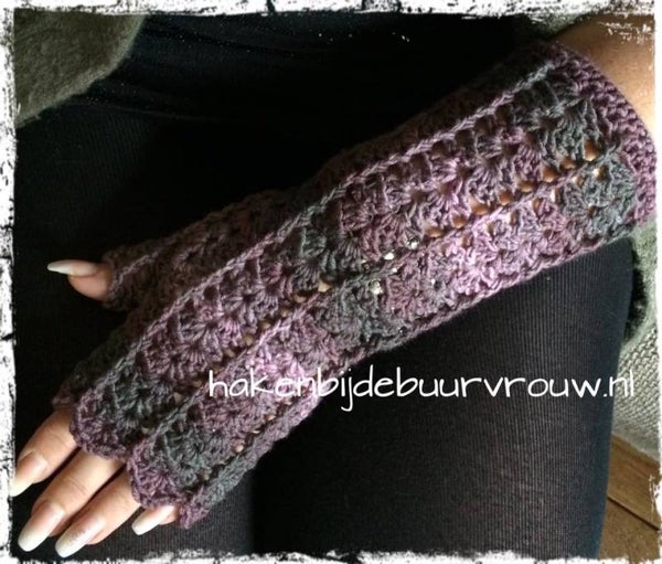 Patroon vingerloze handschoenen