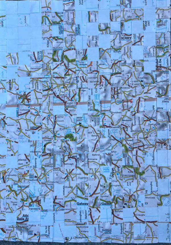 Geweven werk “verdwaald 2”