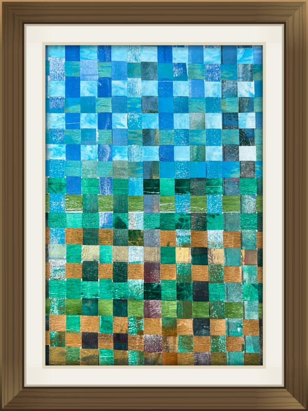 Geweven landschap pixel