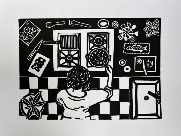 linoprint "koken"