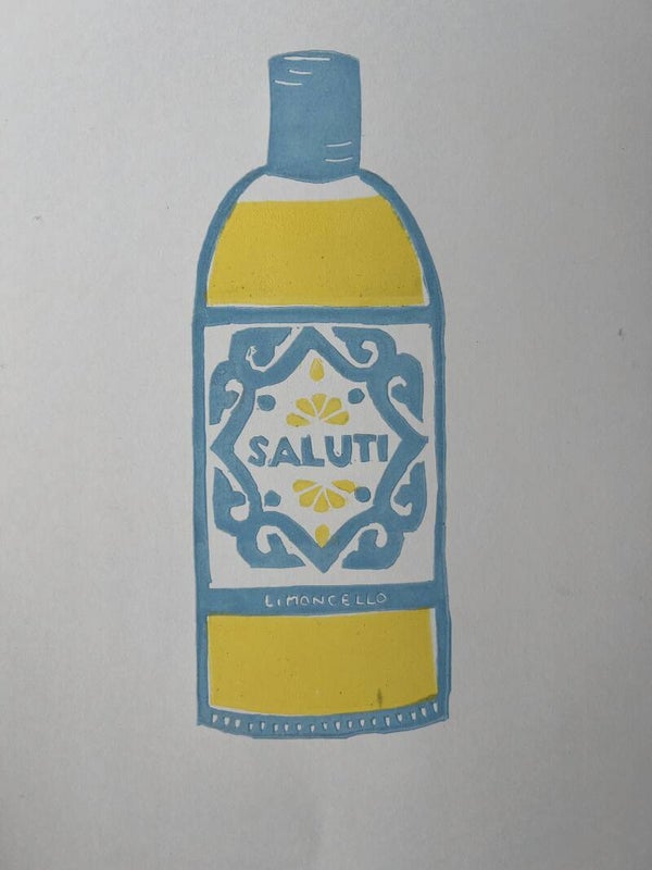 linoprint "Limoncello"