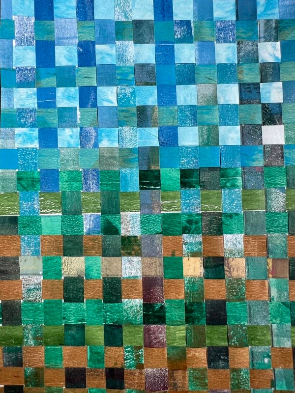 Geweven landschap pixel