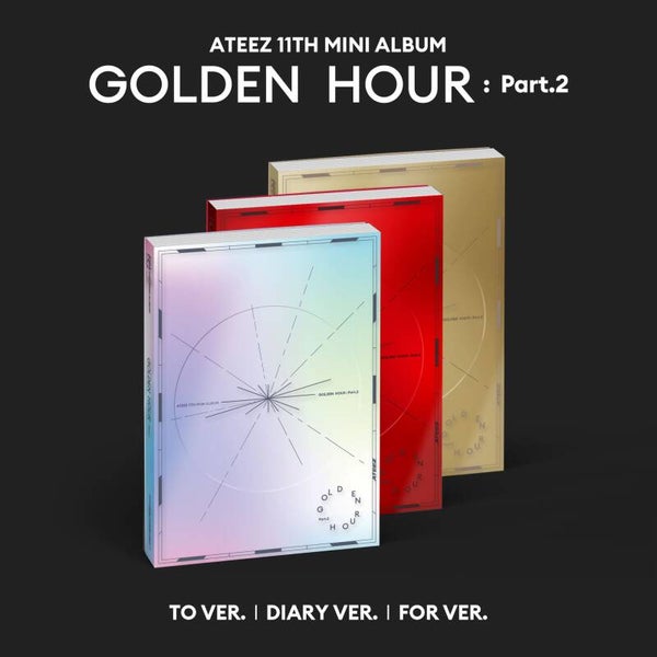 ATEEZ 11th Mini Album [GOLDEN HOUR : Part.2] (TO Ver. / DIARY Ver. / FOR Ver.)