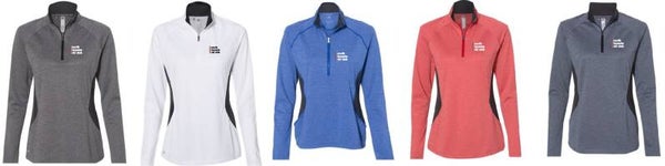 Adidas Ladies' Quarter Zip (ML)