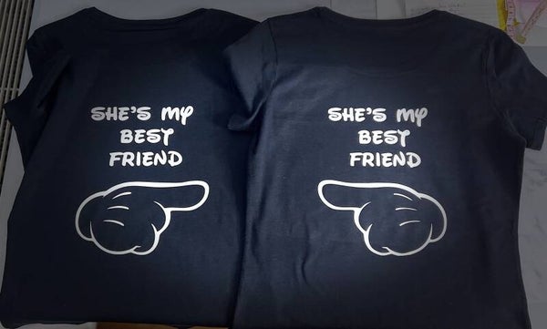 T-shirt duo - enfant She's my best friend