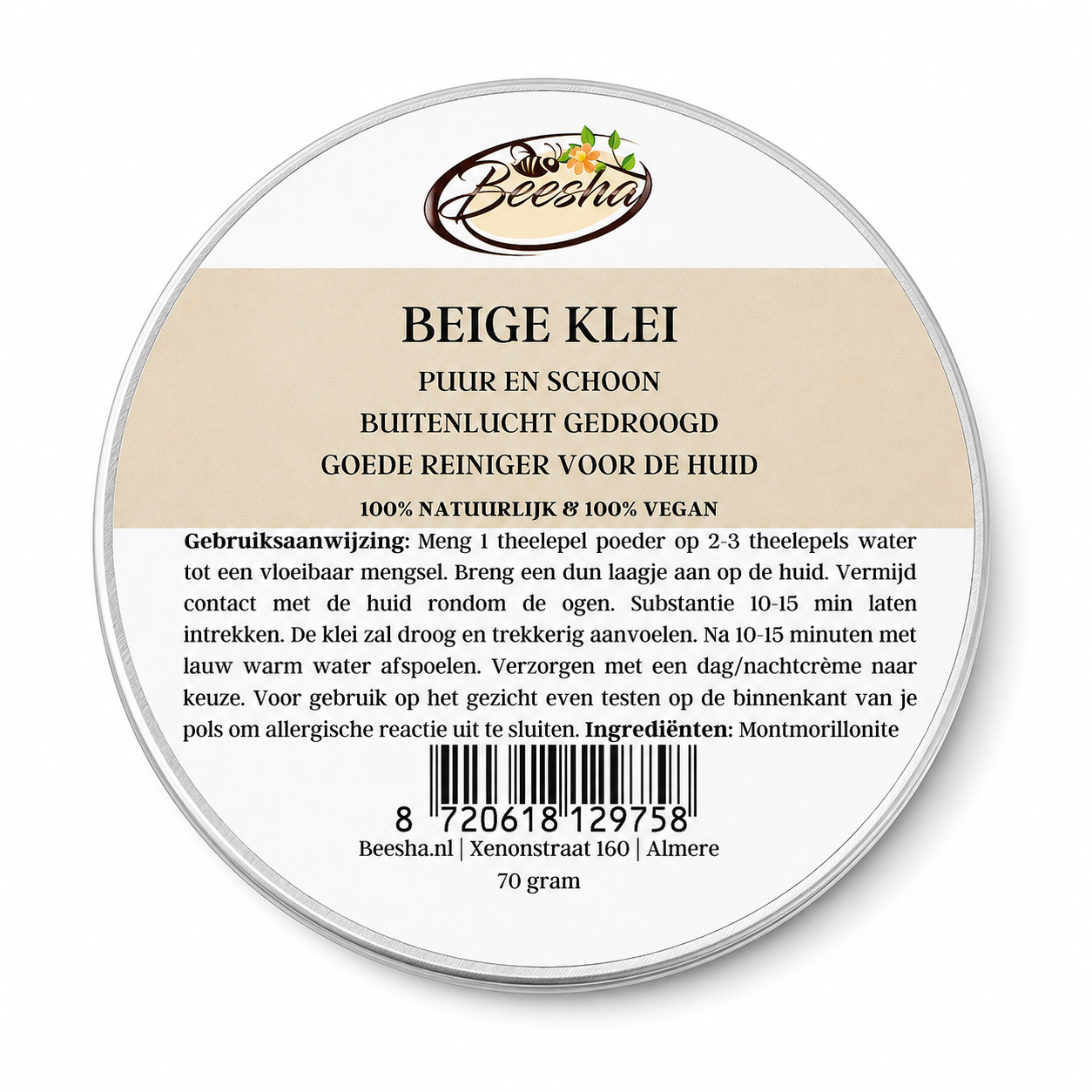 Kleimasker - Beige Klei