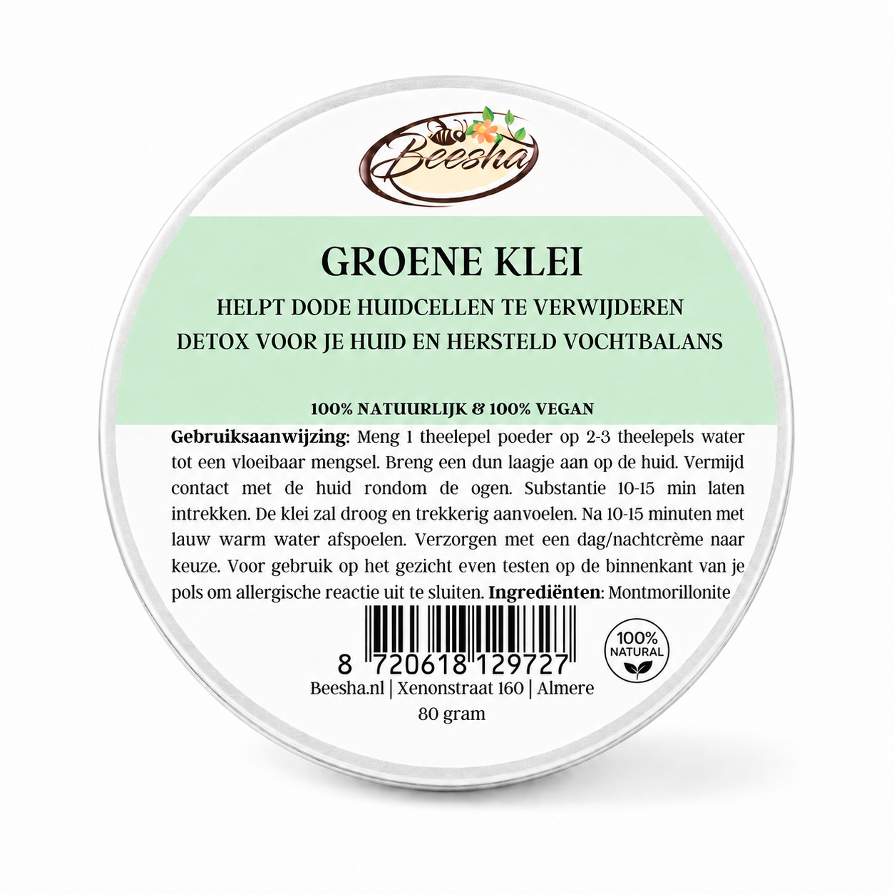 Kleimasker - Groene klei