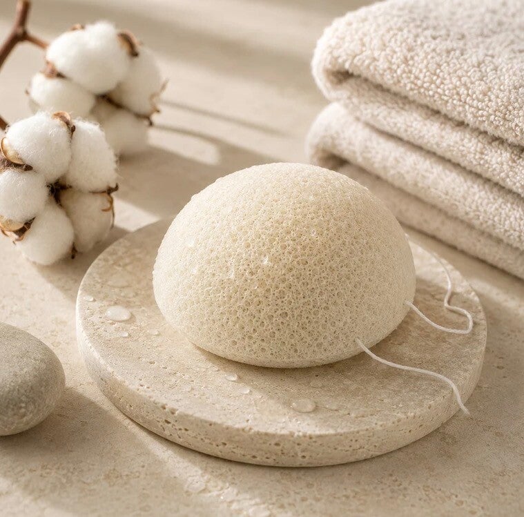 Konjac spons - Naturel