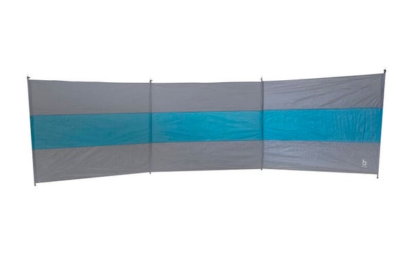 Bo-Camp - Windscherm - Brendan - 3 Vakken - Grijs/Blauw - 4367620