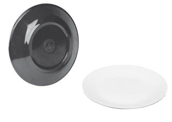 Bo-Camp - Ontbijtbord - 100% Melamine - Ø 21,5 cm - Two-tone grijs - 6181143