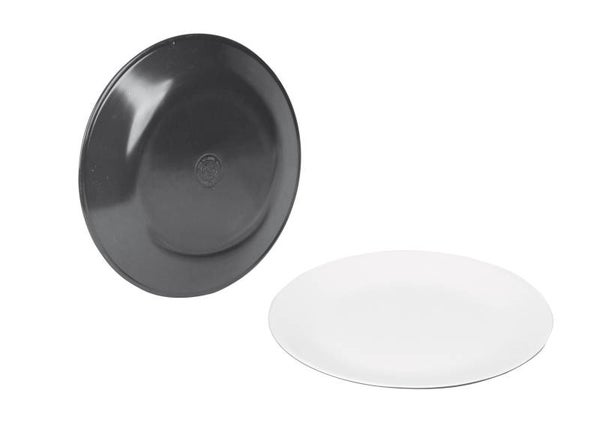 Bo-Camp - Dinerbord - 100% Melamine - Ø 25,7 cm - Two-tone grijs - 6181144